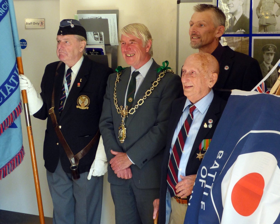 75th anniversary of the battle of britain plaque unveiling RAF Warmwell 152 Hyderabad Squadron 11