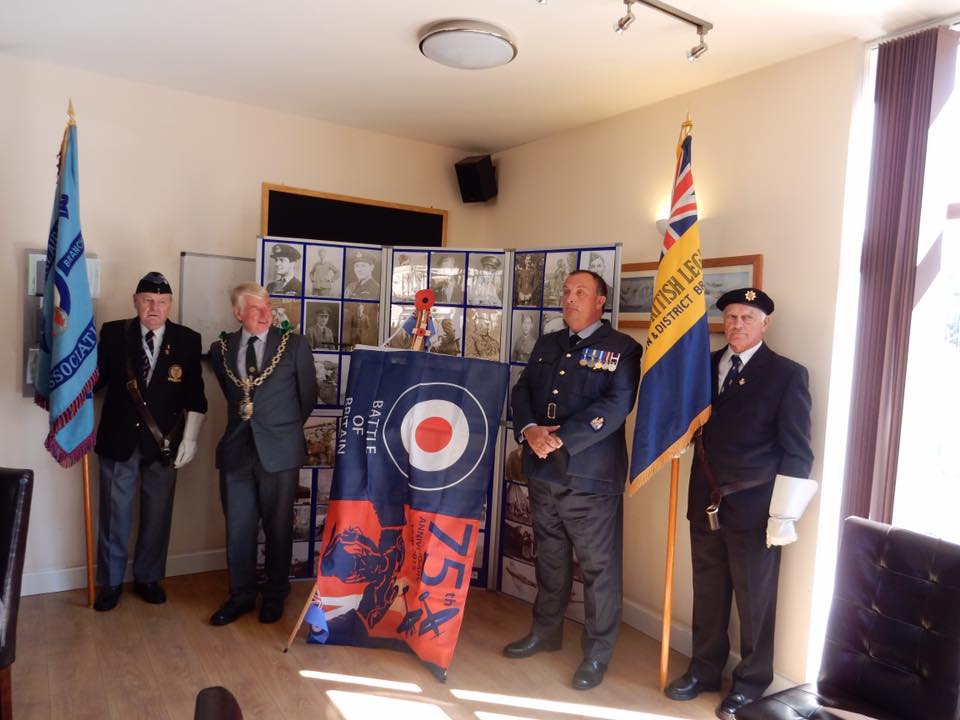 75th anniversary of the battle of britain plaque unveiling RAF Warmwell 152 Hyderabad Squadron 6A